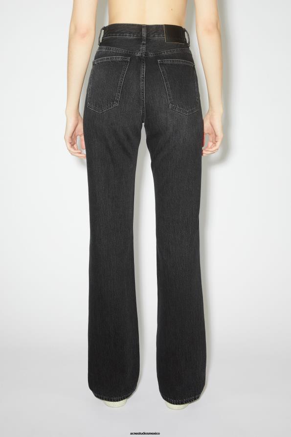 Acne Studios vestir negro 0T4HT234 vaqueros de corte regular - 1977