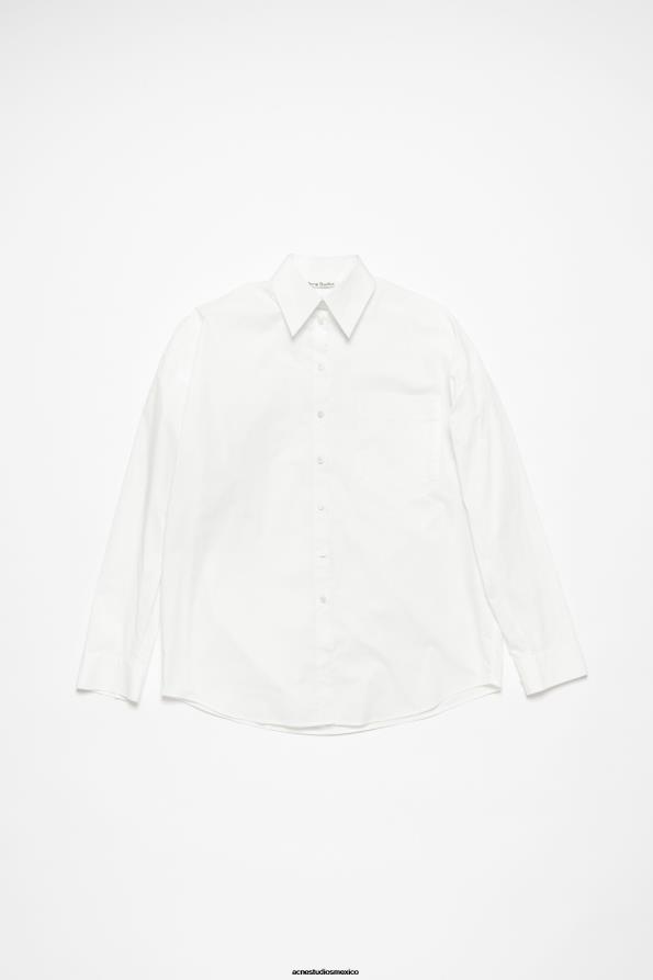 Acne Studios vestir Blanco óptico 0T4HT367 abotonar la camisa