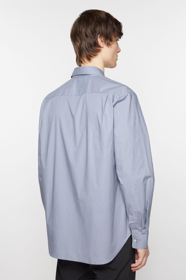 Acne Studios vestir azul polvoriento 0T4HT986 abotonar la camisa