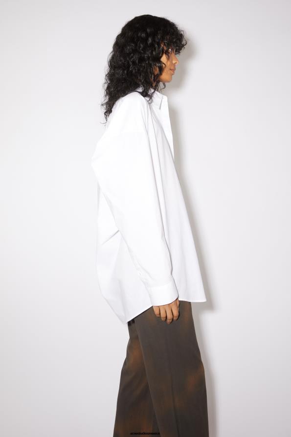 Acne Studios vestir blanco 0T4HT186 abotonar la camisa