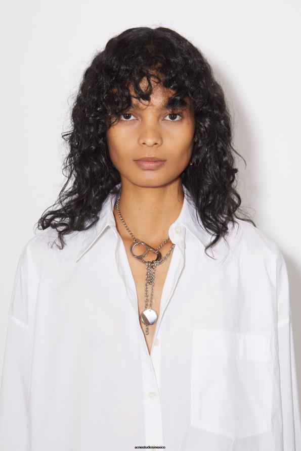 Acne Studios vestir blanco 0T4HT186 abotonar la camisa