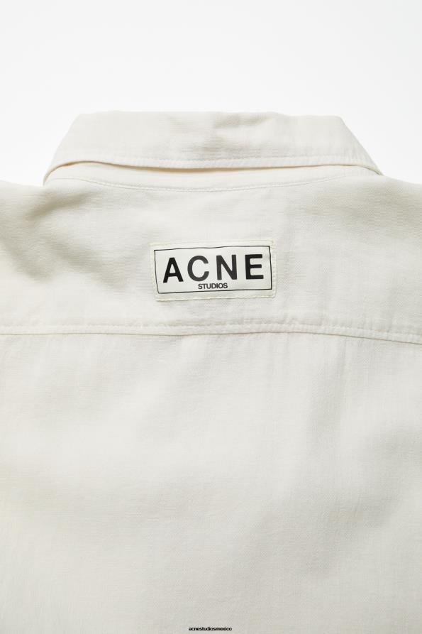 Acne Studios vestir blanquecino 0T4HT989 abotonar la camisa