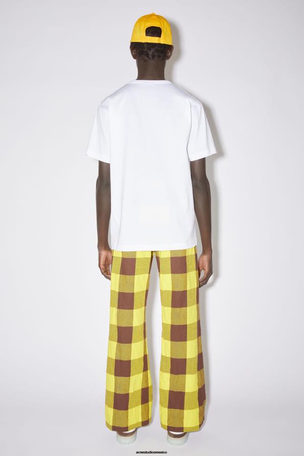 Acne Studios vestir Blanco óptico 0T4HT1011 camiseta con cuello redondo - regular fit unisex