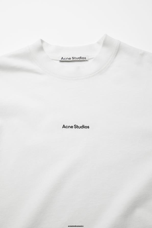Acne Studios vestir Blanco óptico 0T4HT1017 camiseta con logo
