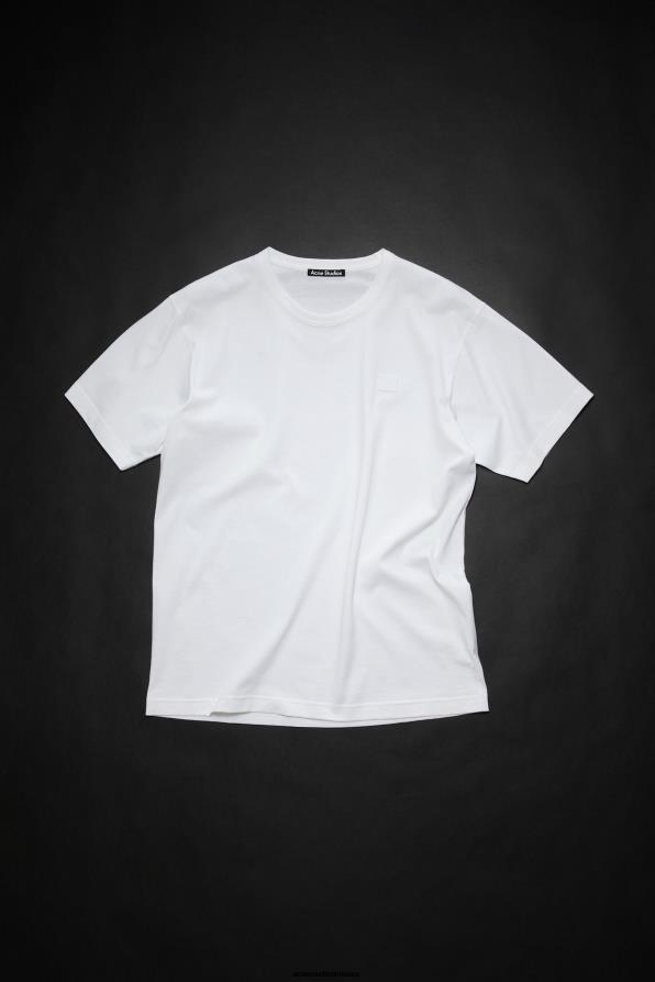 Acne Studios vestir Blanco óptico 0T4HT194 camiseta con cuello redondo - regular fit unisex