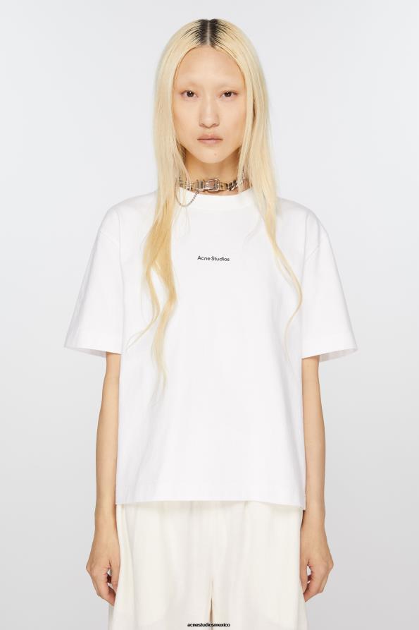 Acne Studios vestir Blanco óptico 0T4HT201 camiseta con logo