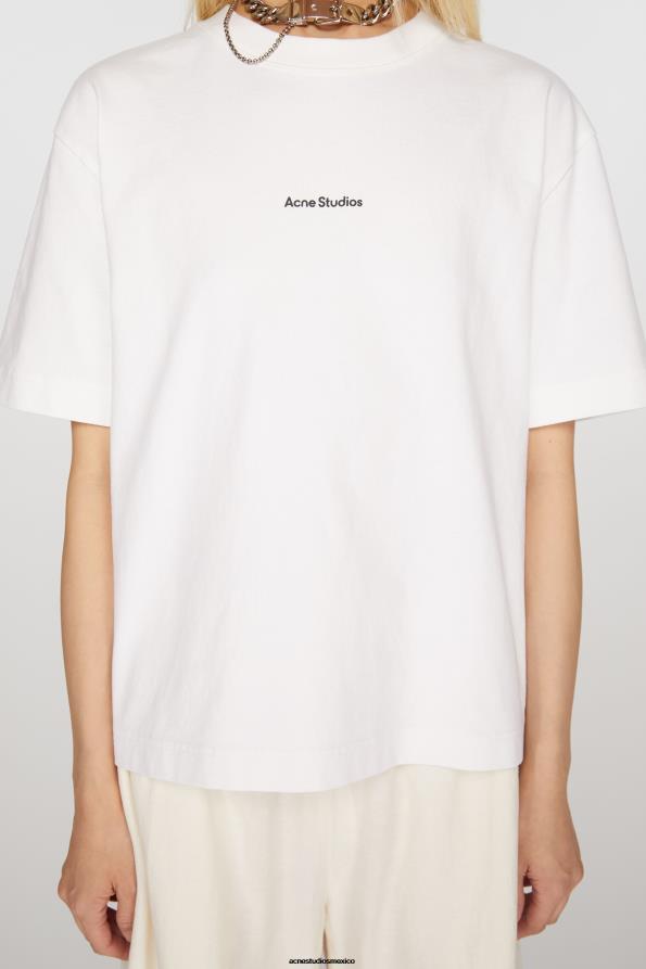 Acne Studios vestir Blanco óptico 0T4HT201 camiseta con logo