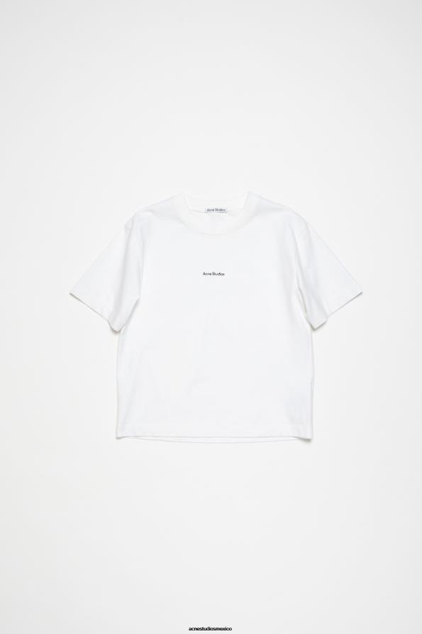 Acne Studios vestir Blanco óptico 0T4HT201 camiseta con logo