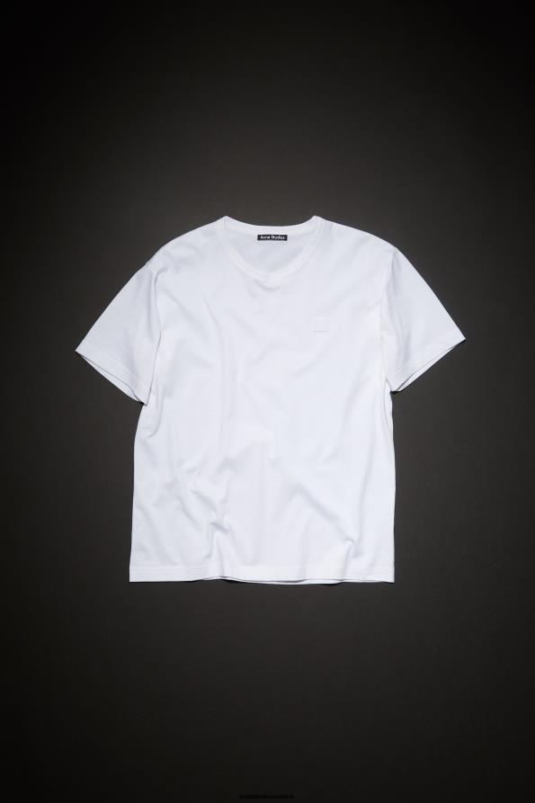 Acne Studios vestir Blanco óptico 0T4HT205 camiseta de cuello redondo- ajuste regular unisex