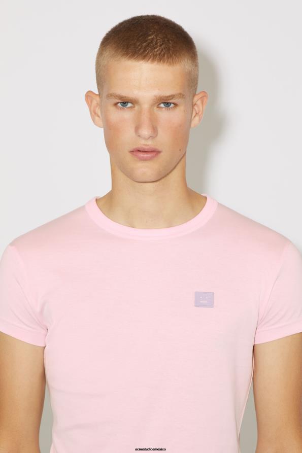 Acne Studios vestir Rosa claro 0T4HT1135 camiseta con cuello redondo - ajustada unisex