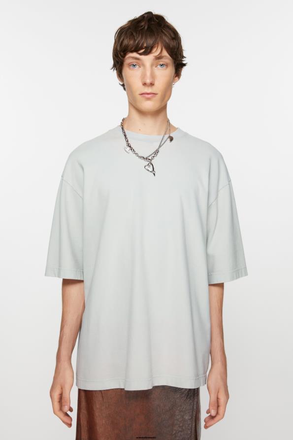 Acne Studios vestir azul suave 0T4HT1091 camiseta con cuello redondo - corte relajado