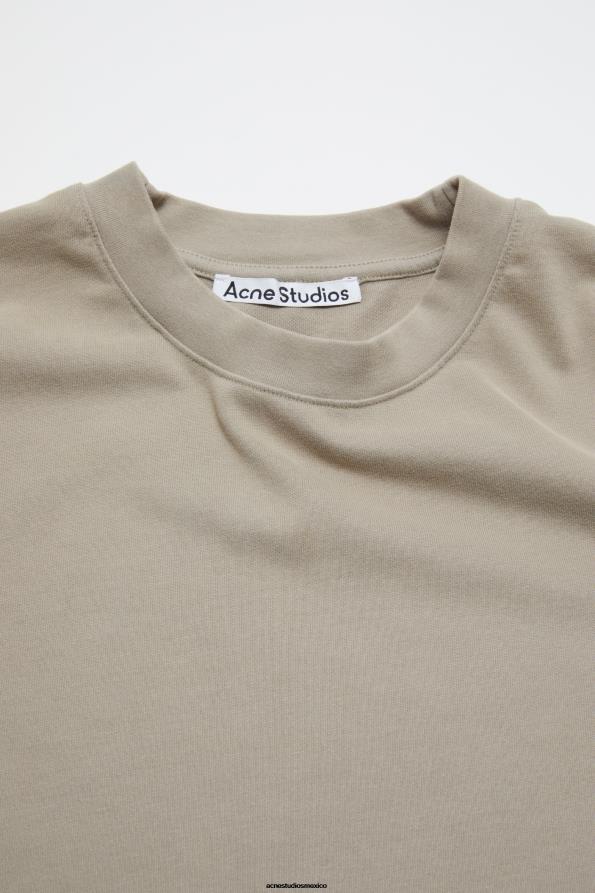 Acne Studios vestir gris concreto 0T4HT370 camiseta con cuello redondo - corte relajado