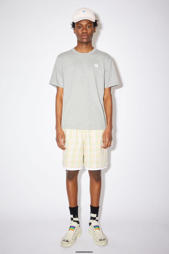 Acne Studios vestir mezcla gris claro 0T4HT1012 camiseta con cuello redondo - regular fit unisex