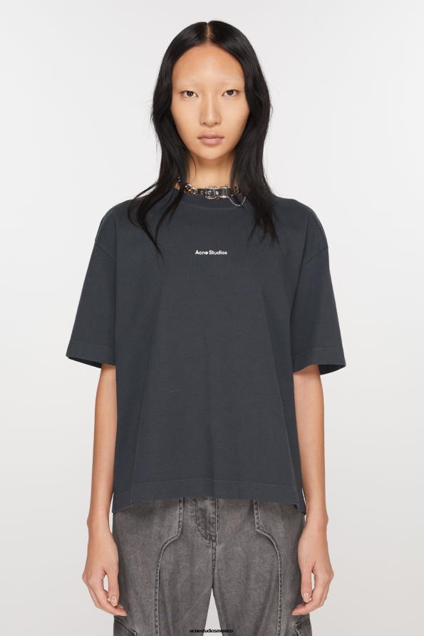 Acne Studios vestir negro 0T4HT202 camiseta con logo