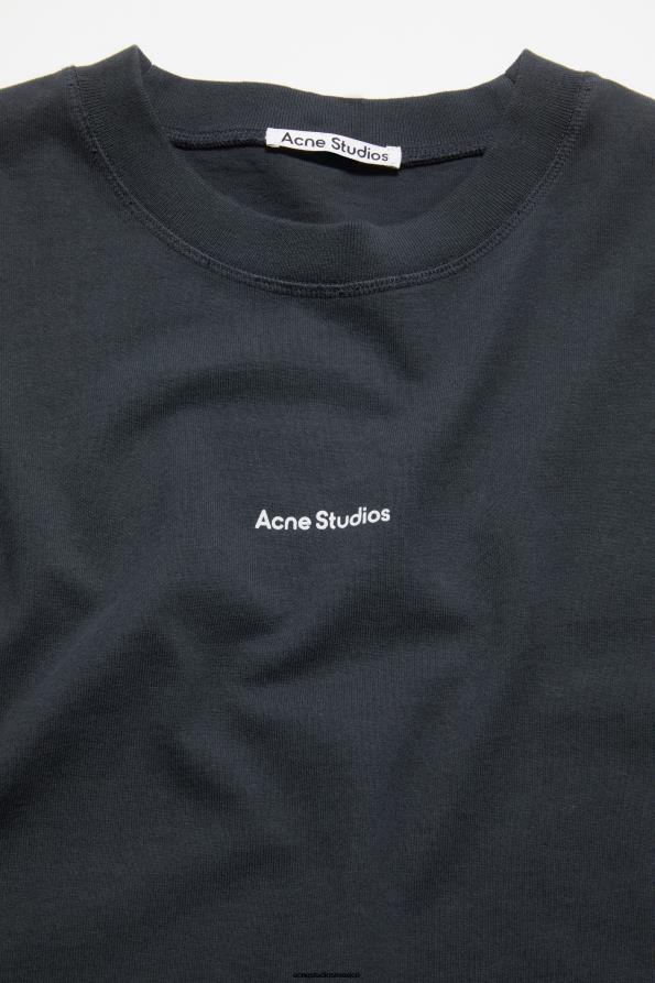Acne Studios vestir negro 0T4HT202 camiseta con logo