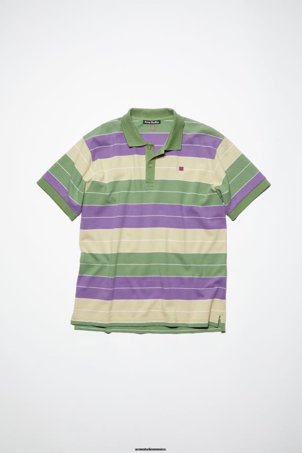 Acne Studios vestir verde púrpura 0T4HT391 Camiseta polo - Regular Fit unisex