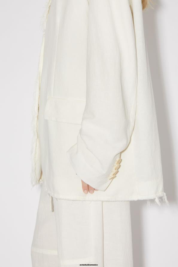 Acne Studios vestir blanco cálido 0T4HT136 chaqueta de traje holgada