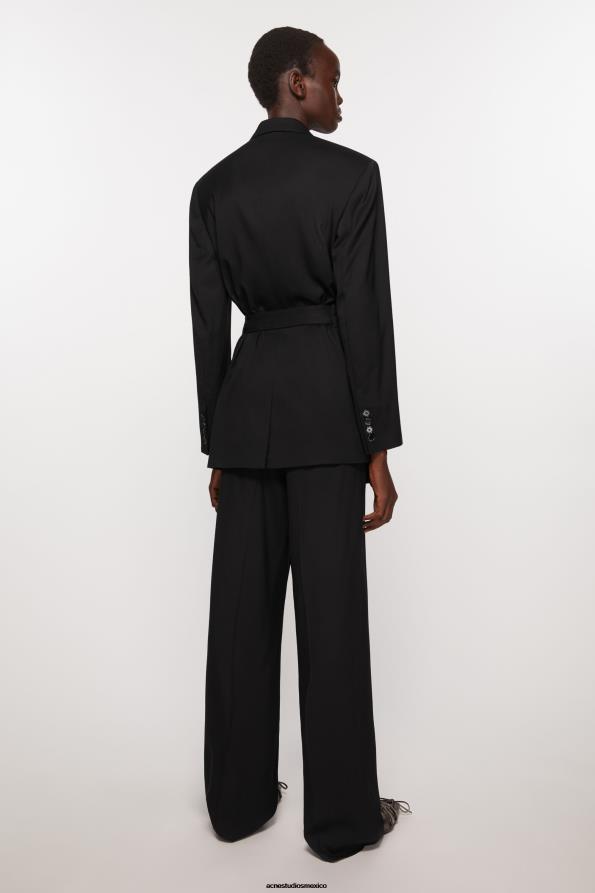 Acne Studios vestir negro 0T4HT120 chaqueta de traje holgada