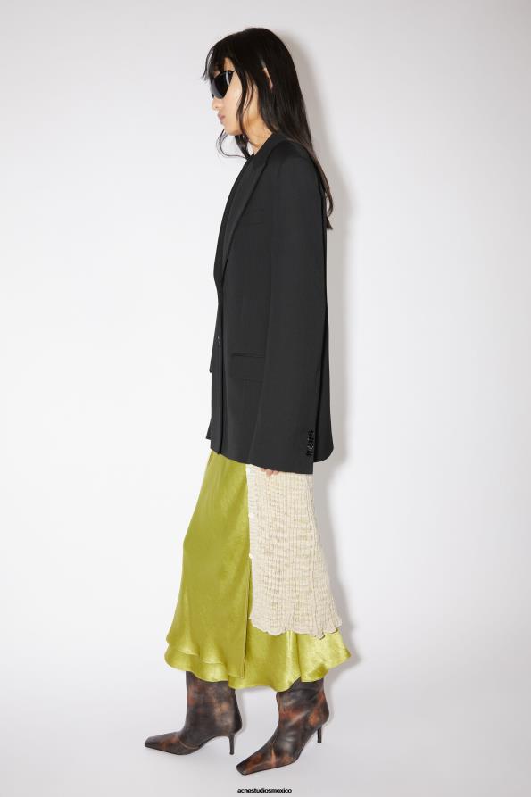 Acne Studios vestir negro 0T4HT130 chaqueta de traje de corte regular