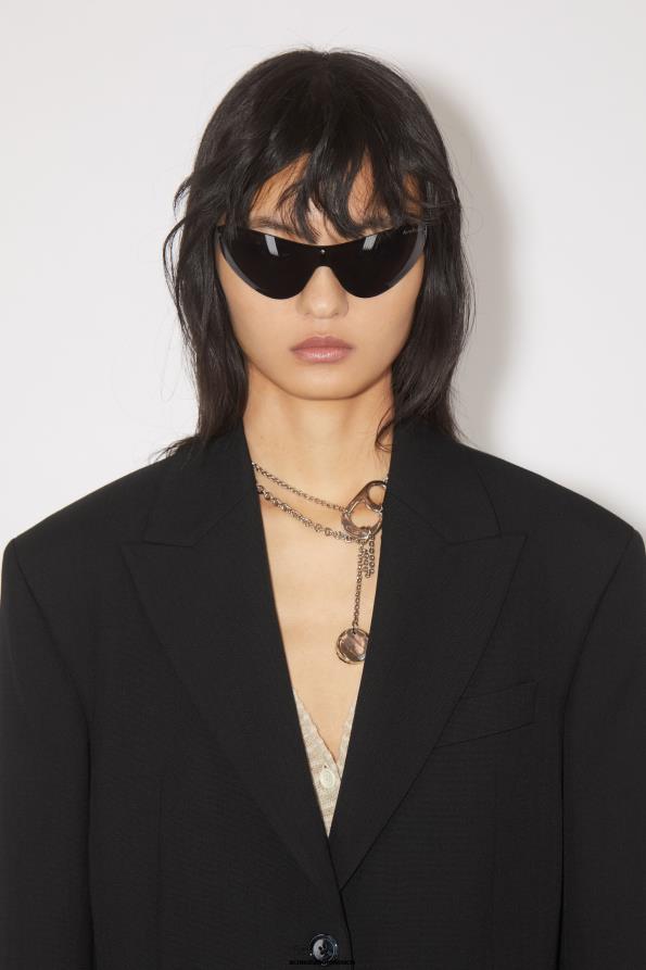 Acne Studios vestir negro 0T4HT130 chaqueta de traje de corte regular