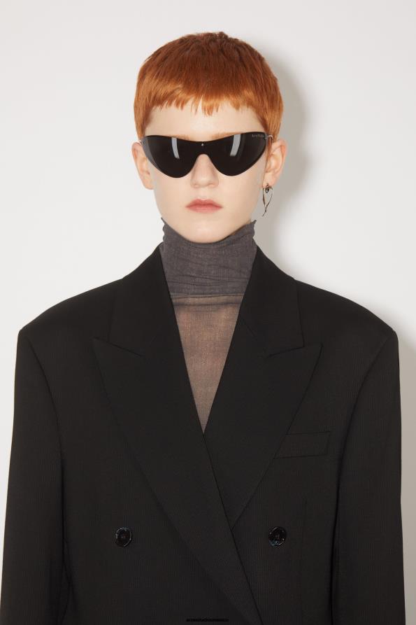 Acne Studios vestir negro 0T4HT135 chaqueta de traje holgada