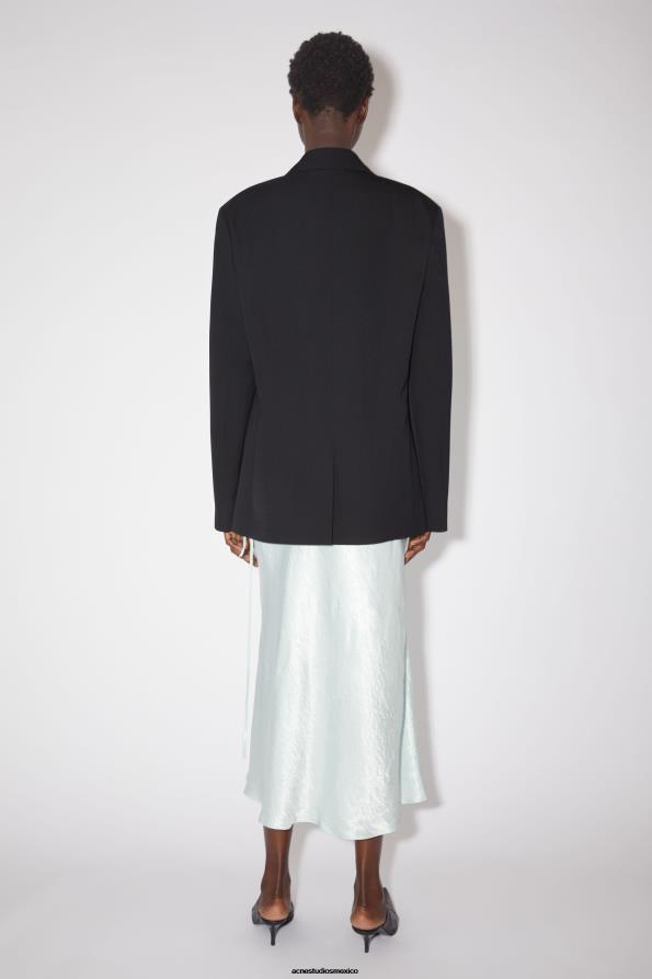 Acne Studios vestir negro 0T4HT409 chaqueta de traje holgada
