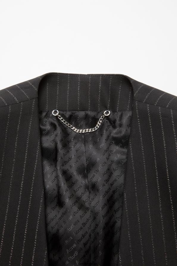 Acne Studios vestir negro 0T4HT951 chaqueta de traje ajustada