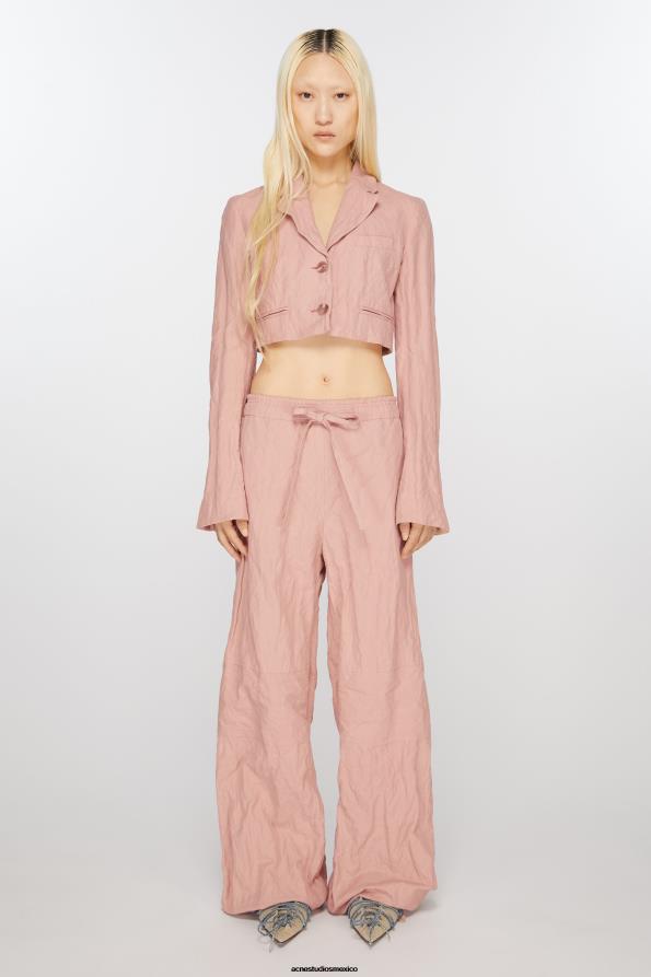 Acne Studios vestir rosa viejo 0T4HT129 chaqueta de traje de corte regular