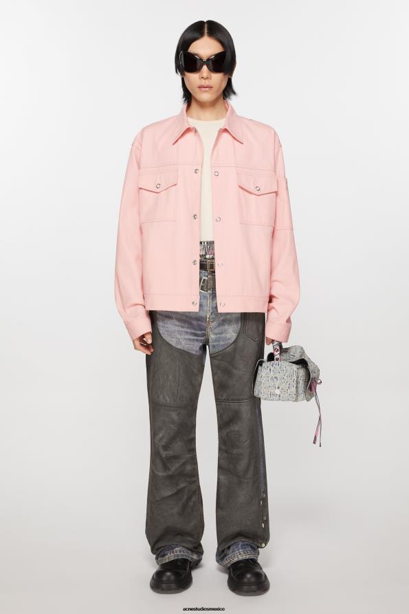 Acne Studios vestir Rosa palido 0T4HT889 chaqueta de sarga