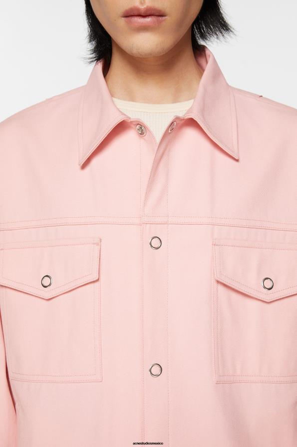 Acne Studios vestir Rosa palido 0T4HT889 chaqueta de sarga