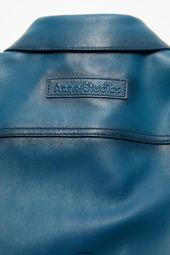 Acne Studios vestir azul 0T4HT39 chaqueta de cuero