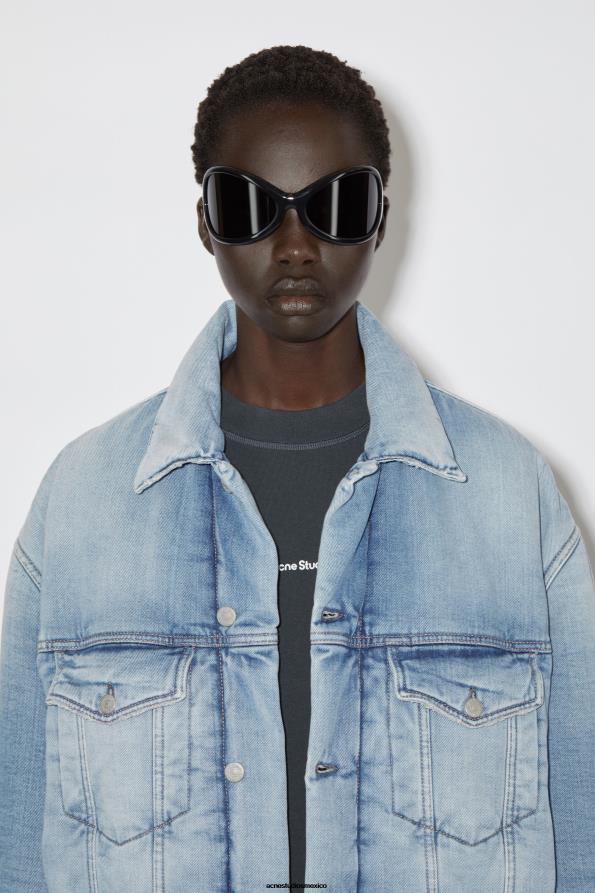 Acne Studios vestir azul claro 0T4HT54 chaqueta vaquera oversize