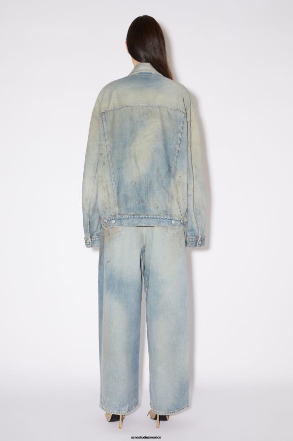 Acne Studios vestir azul claro 0T4HT57 chaqueta vaquera oversize