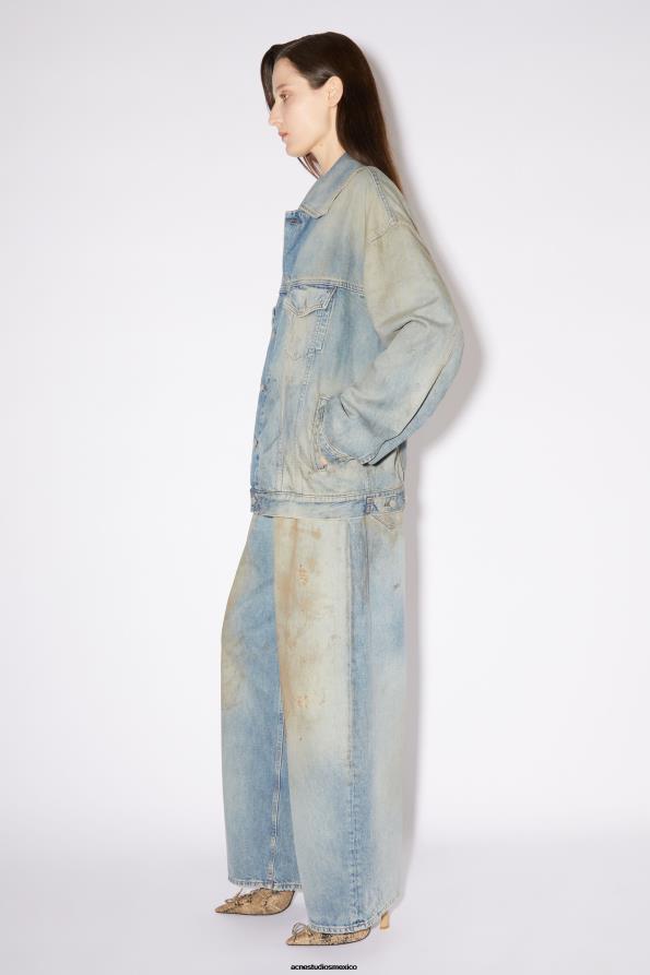 Acne Studios vestir azul claro 0T4HT57 chaqueta vaquera oversize