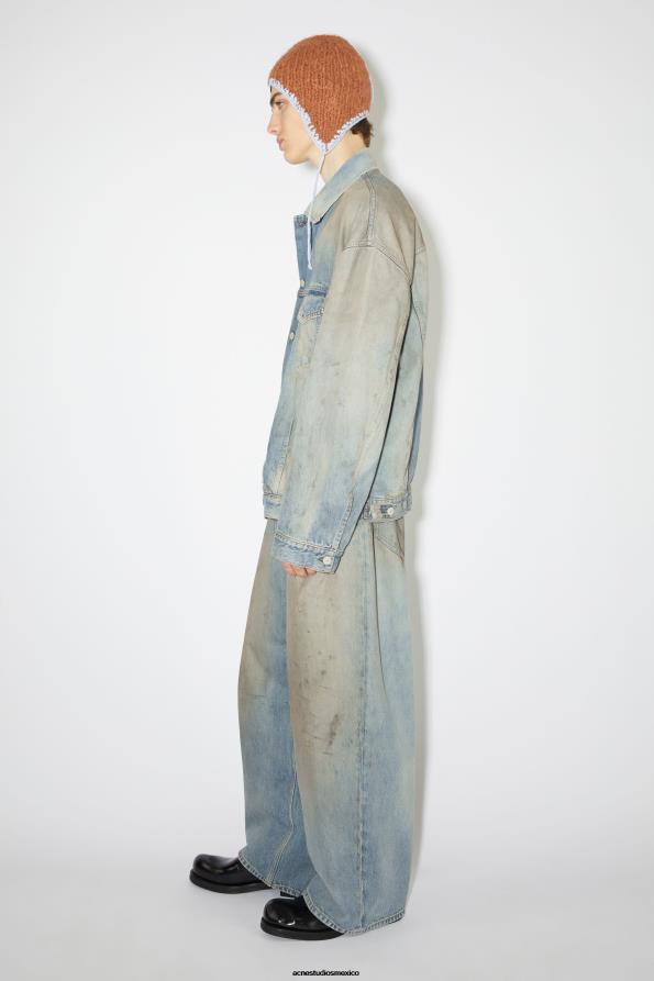 Acne Studios vestir azul claro 0T4HT916 chaqueta vaquera oversize