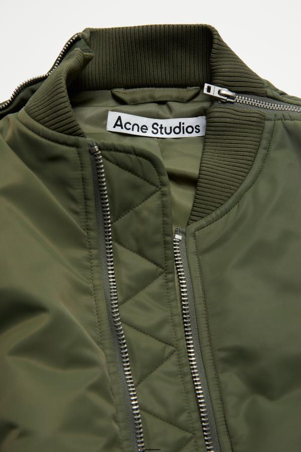 Acne Studios vestir cazador verde 0T4HT18 chaqueta de bombardero
