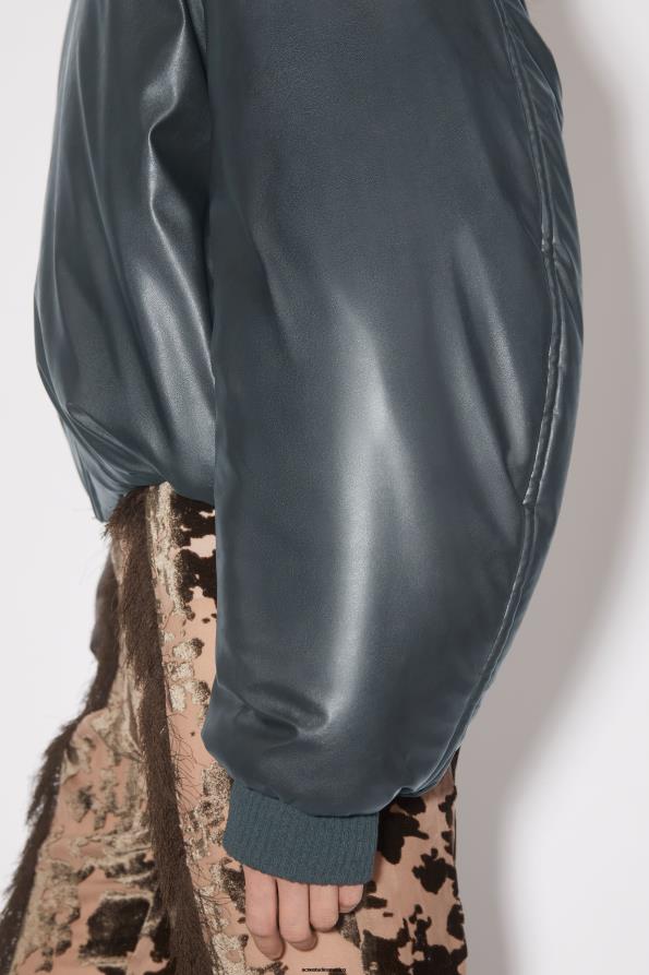 Acne Studios vestir de color verde oscuro 0T4HT44 chaqueta bomber revestida