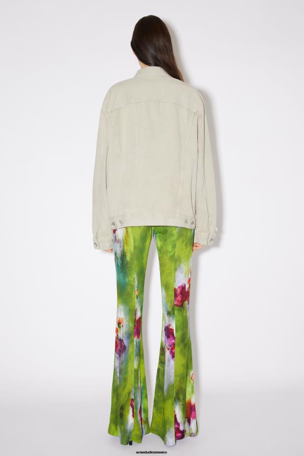 Acne Studios vestir gris/beige 0T4HT59 chaqueta vaquera holgada