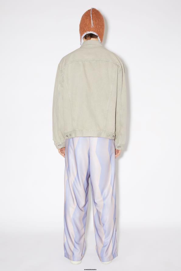 Acne Studios vestir gris/beige 0T4HT918 chaqueta vaquera holgada