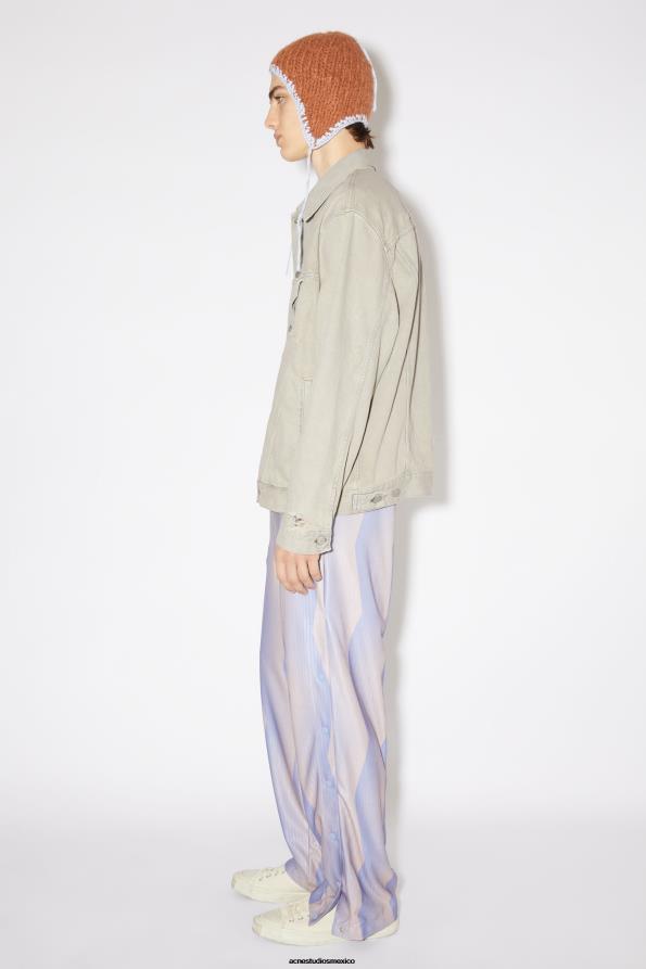 Acne Studios vestir gris/beige 0T4HT918 chaqueta vaquera holgada