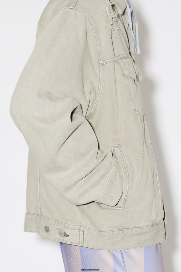 Acne Studios vestir gris/beige 0T4HT918 chaqueta vaquera holgada