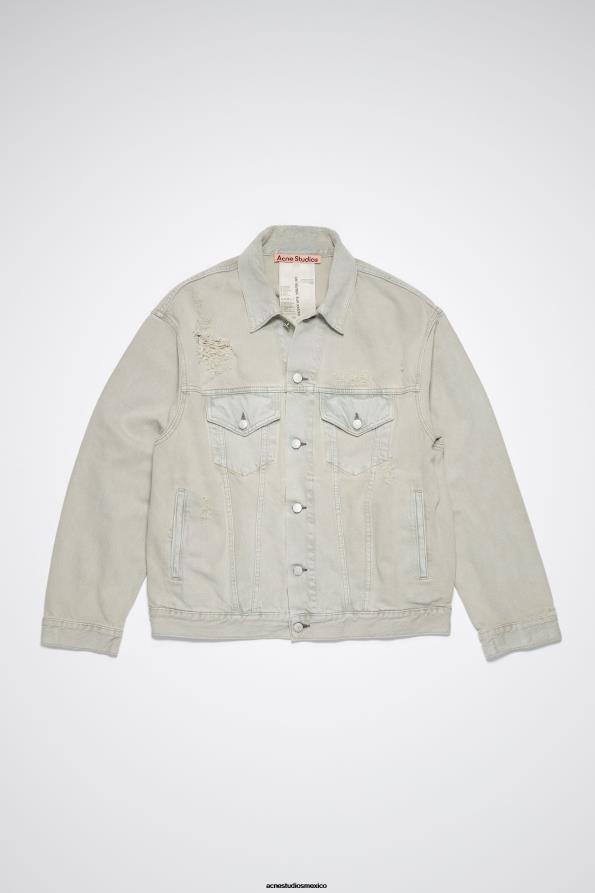 Acne Studios vestir gris/beige 0T4HT918 chaqueta vaquera holgada