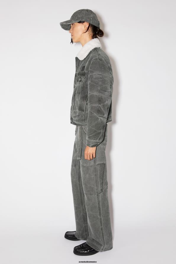 Acne Studios vestir gris carbón 0T4HT25 chaqueta vaquera acolchada unisex