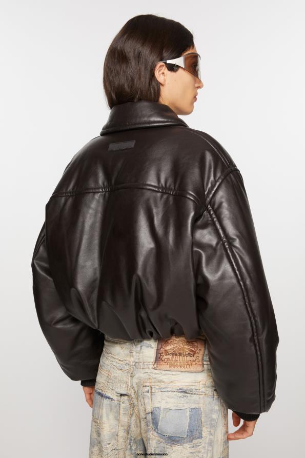 Acne Studios vestir marron oscuro 0T4HT10 chaqueta bomber revestida