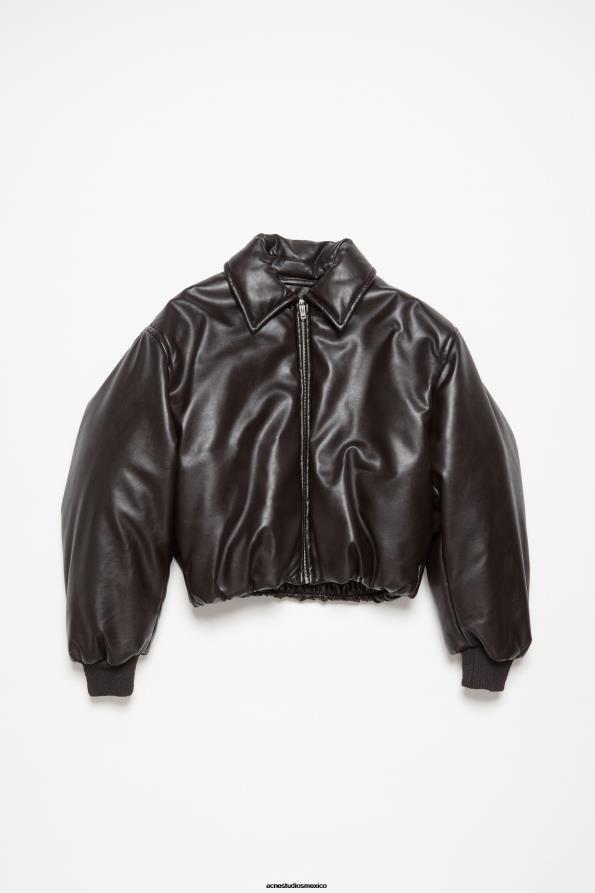 Acne Studios vestir marron oscuro 0T4HT10 chaqueta bomber revestida
