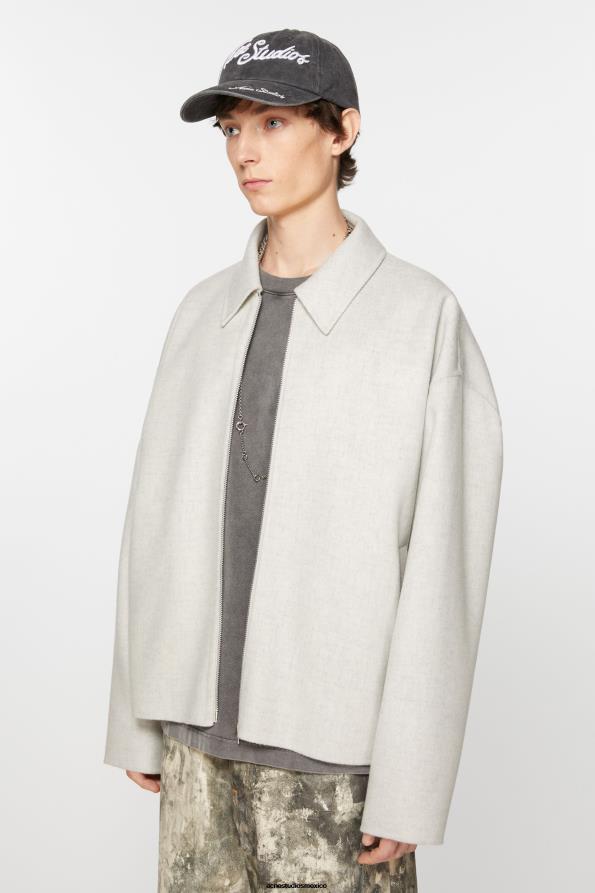 Acne Studios vestir mezcla gris claro 0T4HT897 chaqueta de lana