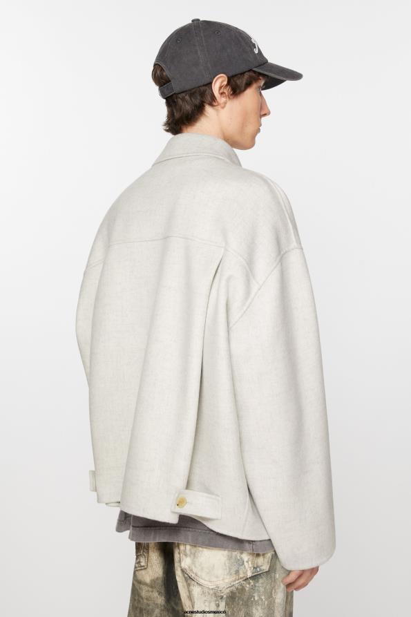 Acne Studios vestir mezcla gris claro 0T4HT897 chaqueta de lana