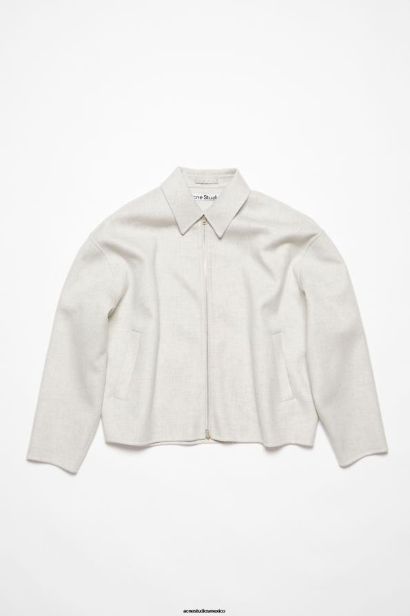Acne Studios vestir mezcla gris claro 0T4HT897 chaqueta de lana