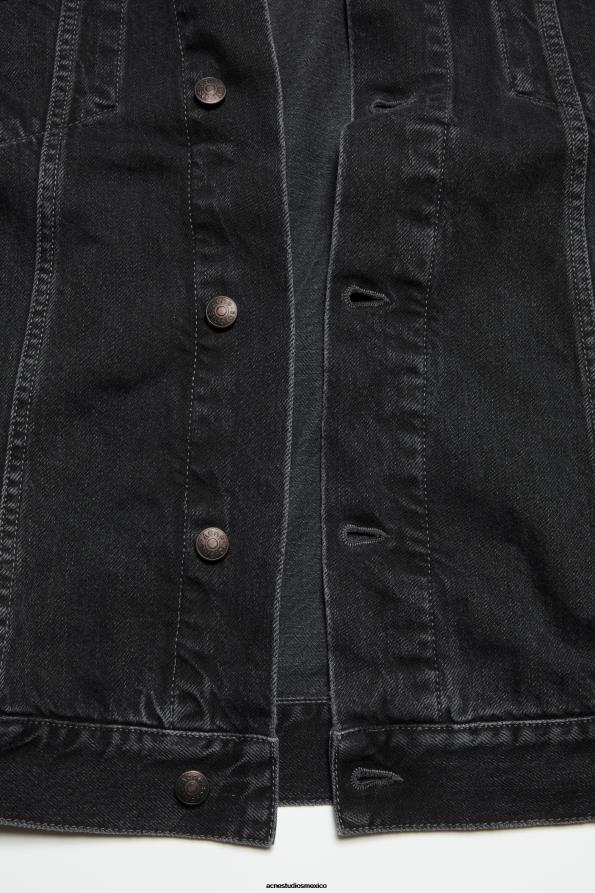 Acne Studios vestir negro 0T4HT16 chaqueta vaquera - corte unisex extragrande