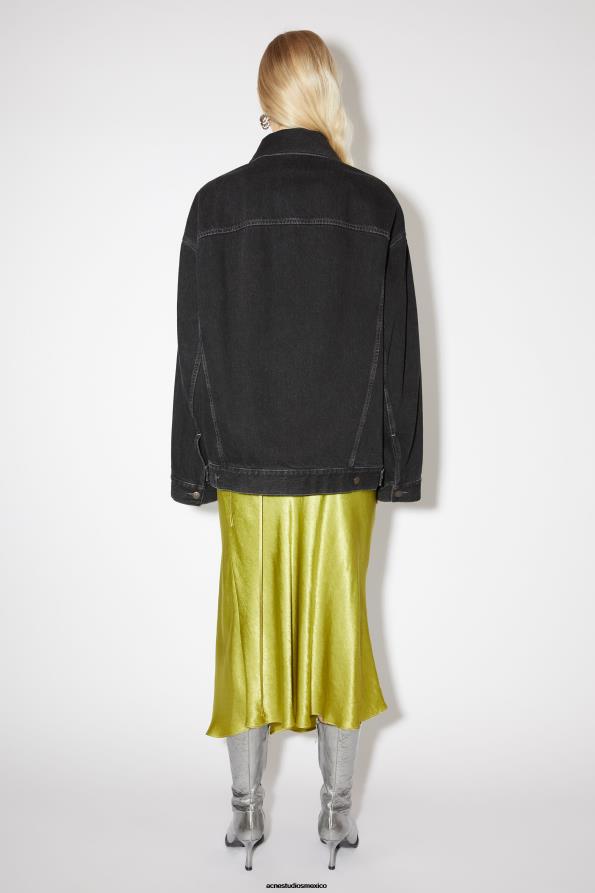 Acne Studios vestir negro 0T4HT47 chaqueta vaquera - corte unisex extragrande